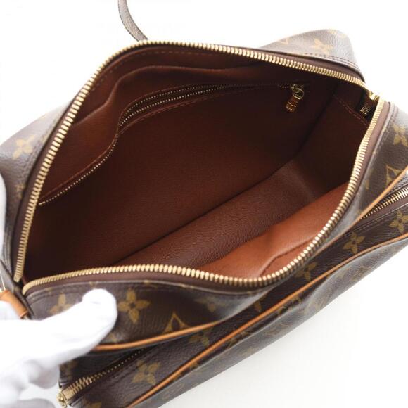 LOUIS VUITTON Brown Monogram Leather Shoulder Bag - Picture 4 of 9